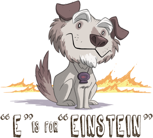 E Is For Einstein - E Is For Einstein Canvas Print - Small (571x495), Png Download