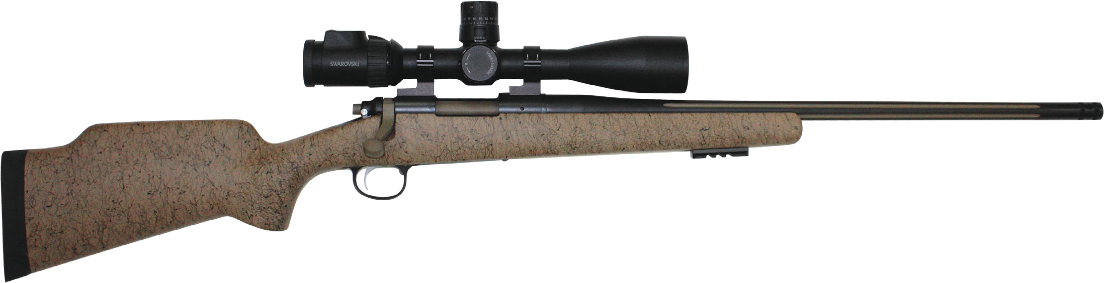 After - Mossberg 4x4 Bolt Action 300 Win Mag (2314x643), Png Download