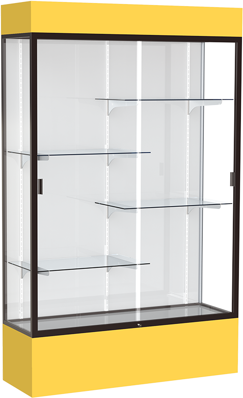 Spirit Trophy Case - Waddell Spirit 48"w X 72"h X 16"d Floor Case, White (800x800), Png Download