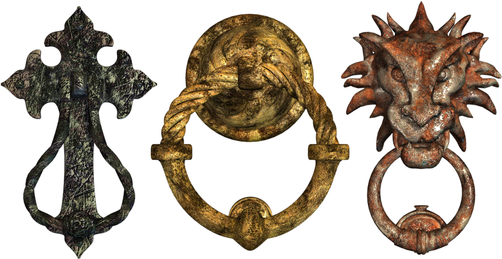 Door Knockers Png Stock By Jumpfer-stock - Old Door Handle Png (1024x559), Png Download