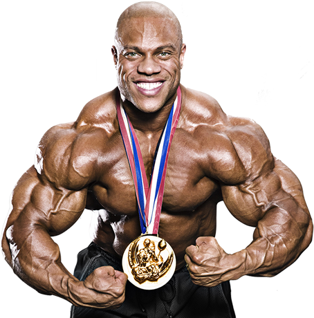 Phil Heath Ffmi=35 - Mr Olympia 2018 Phil Heath (454x460), Png Download