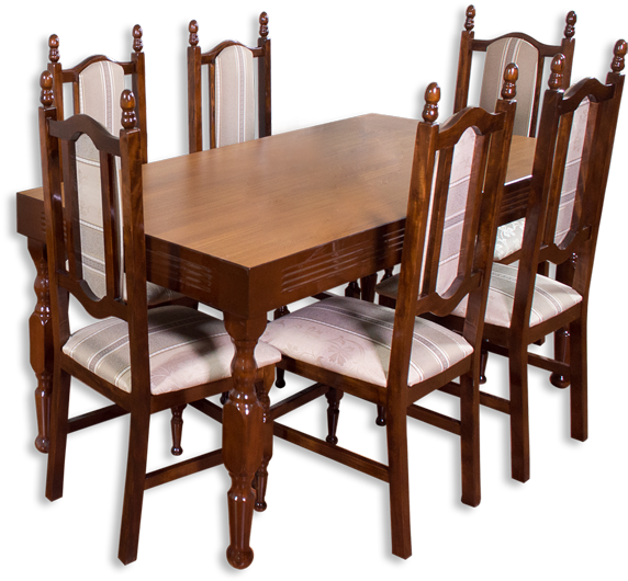 Amueblado De Comedor Escorial 6 Sillas Muebles Primiun - Medidas De Amueblado De Comedor (700x700), Png Download
