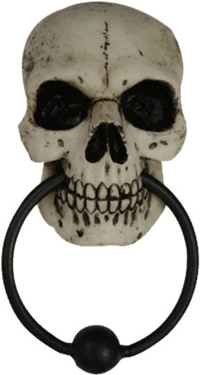 Gothic Skull Door Knocker - Skull Door Knocker (555x555), Png Download