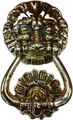 Deurklopper V4 - Brass (476x440), Png Download