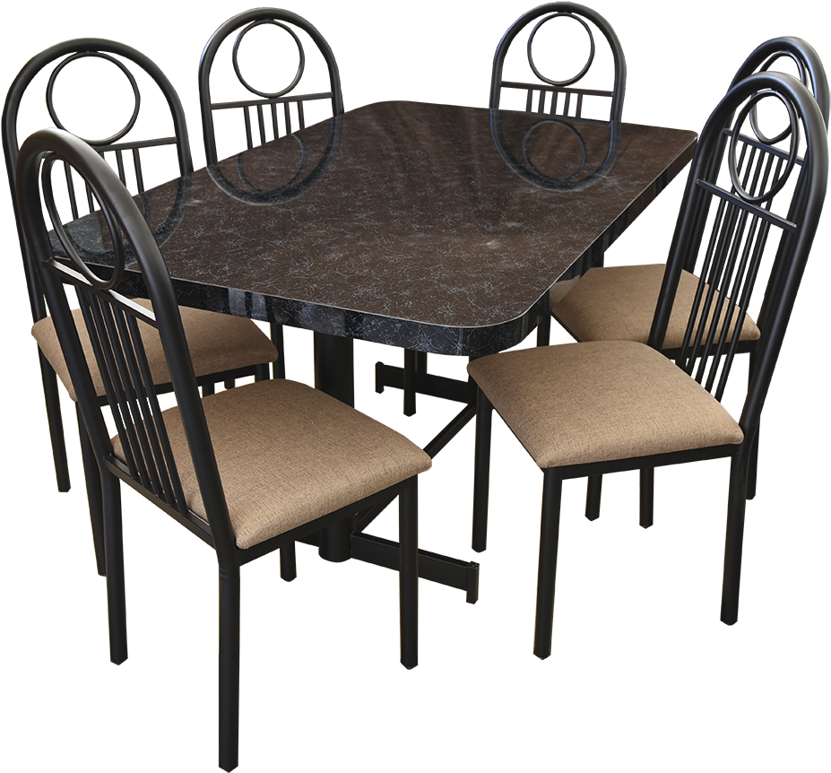 Comedor Monaco - Comedor 4 Sillas (1000x1000), Png Download