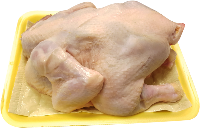 Full Whole Chicken 100% Natural - Slaughtered Chicken Png (1024x576), Png Download