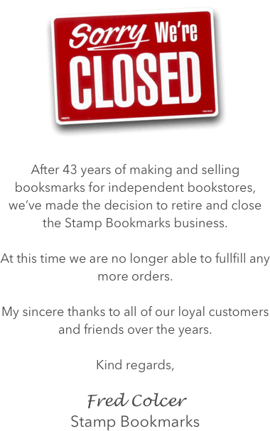 Stamp Bookmarks - - Closed Sign (380x607), Png Download
