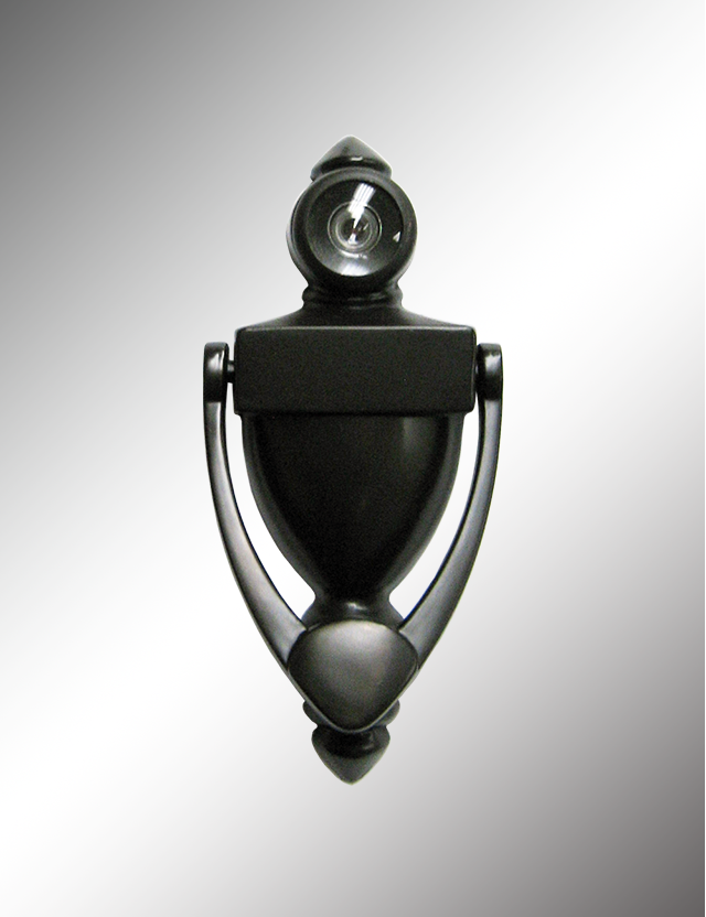 Door Knocker With 180° Viewer - Cal-royal 180 Degree Door Knocker With View In Satin (640x832), Png Download