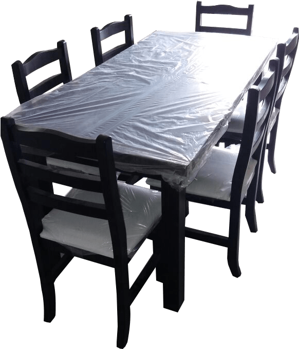 Juego De Comedor De Pino (581x733), Png Download