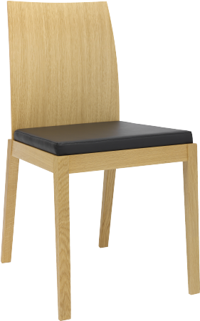Catania Sillas De Comedor Chocolate Madera - Chaise Catania Habitat (449x500), Png Download