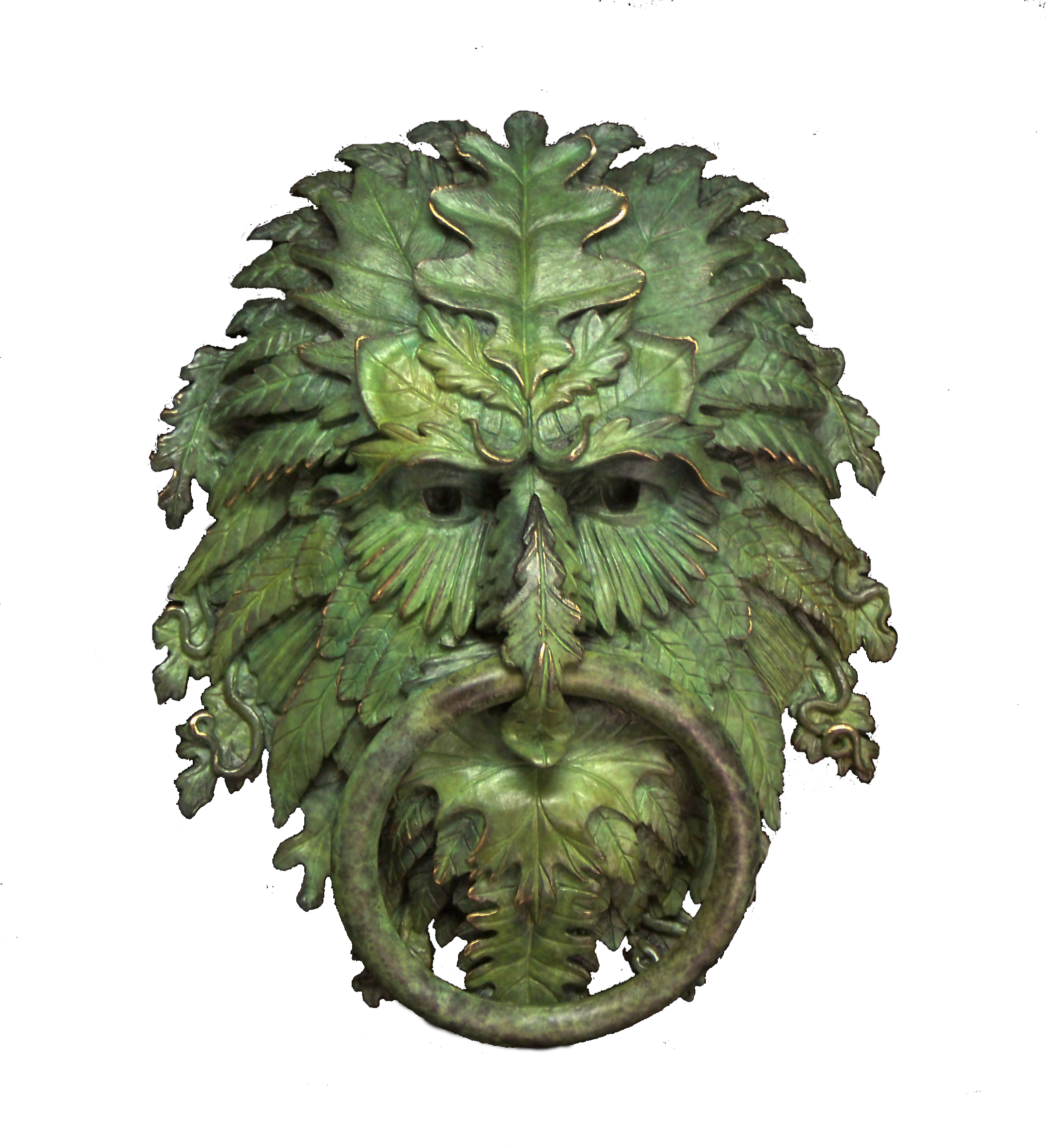 Greenman Door Knocker - Door Knocker (2100x2304), Png Download