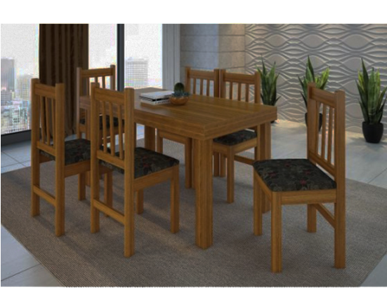 Imagen De Juego De Comedor Mesa 6 Sillas Cerejeira - Table (550x550), Png Download