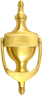 6” Aluminium Victorian Urn Door Knocker - Brass (399x399), Png Download