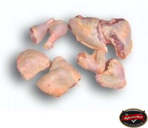 Whole Chicken Cut In 8 Glatt Kosher - Boneless Skinless Chicken Thighs (500x500), Png Download