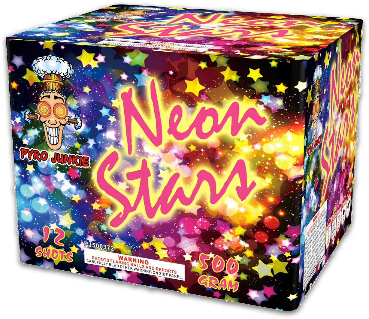 Neon Stars - Reminisce Ipt-001 25 Sheet It's Party Time Bokeh Double-sided (1500x1500), Png Download