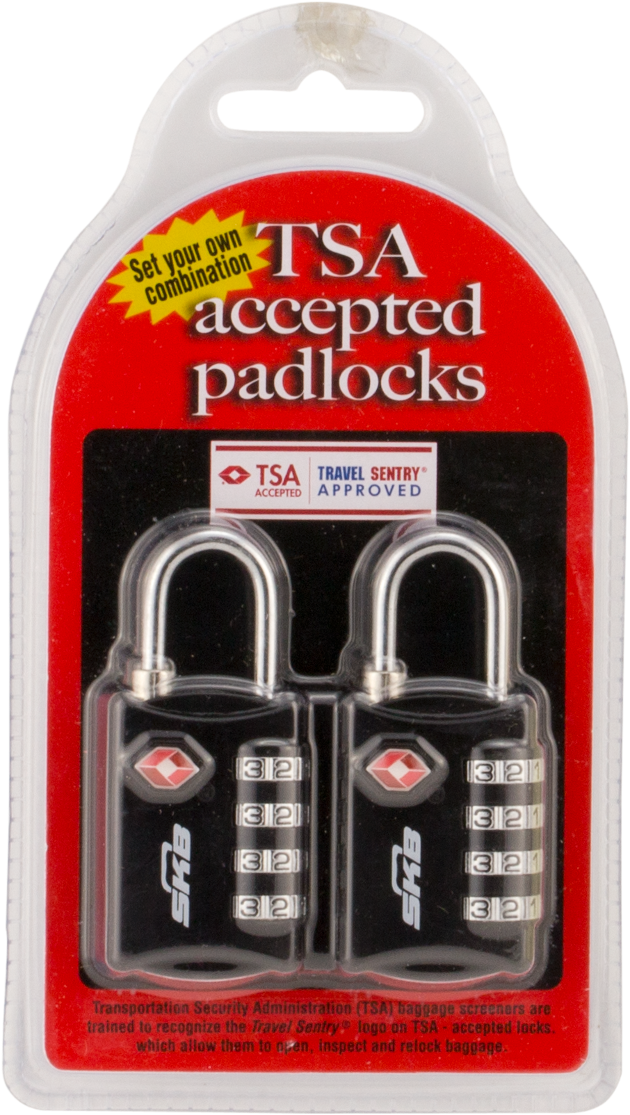 Skb Cases Tsa Combination Padlock Kit (937x1680), Png Download