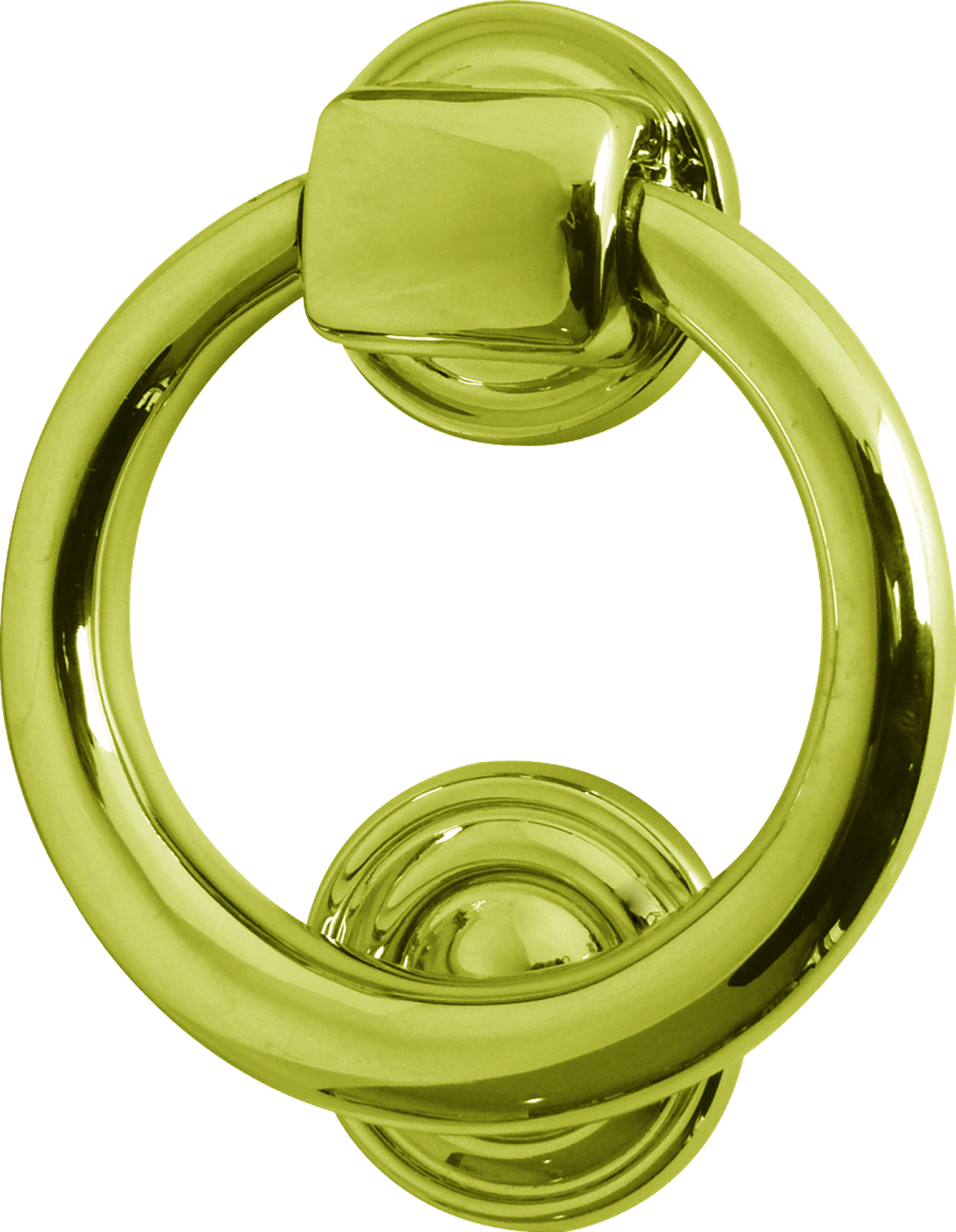 Ring Door Knocker - Polished Chrome (1242x1600), Png Download