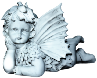 Angel Cherub Symbol Heaven Religion Statue - Süße Waldengels-gruß-karte Grußkarte (510x340), Png Download