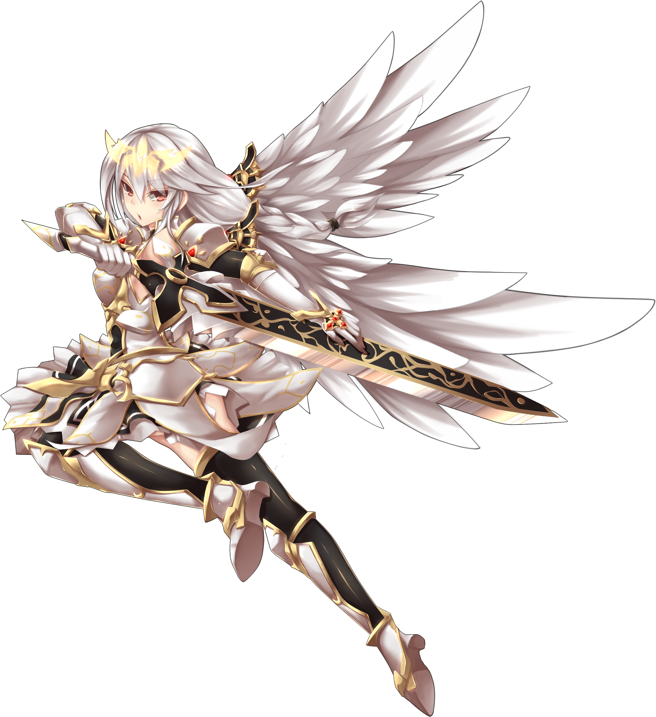 13486002 - >> - Elsword Elesis White Hair (2425x2425), Png Download