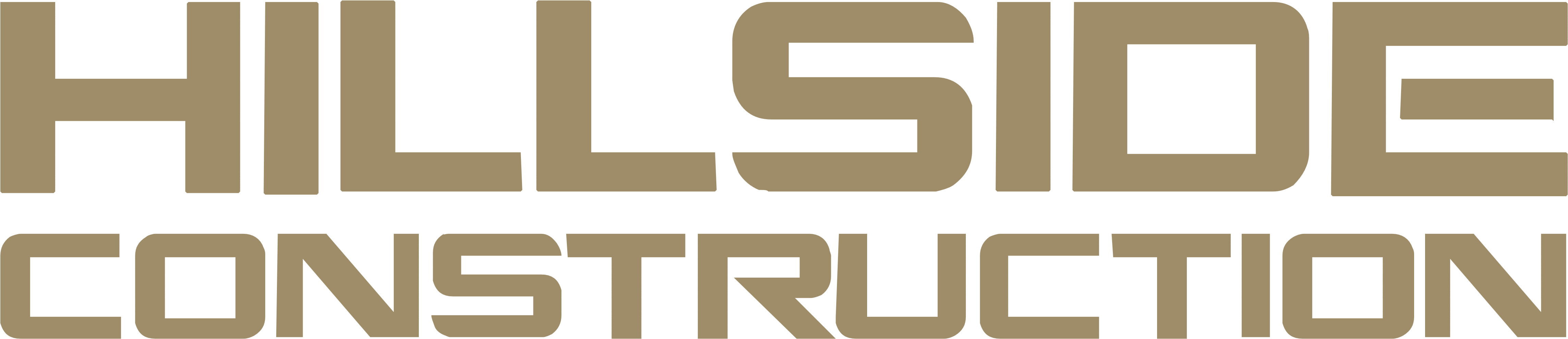 Hillside Construction - Hillside Construction Logo (4600x1156), Png Download