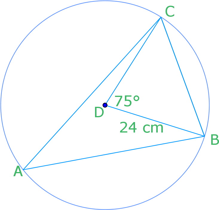 Using Angles In A Circle To Find Angles And Chord Lengths - Angle (1014x823), Png Download