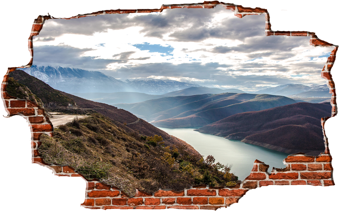 Zapwalls Decals River Hillside Moutains Breaking Wall - Mapping Mythologies Countercurrents In Eighteenth-century (1280x750), Png Download