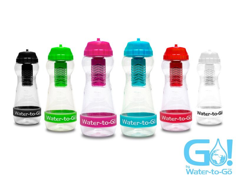 Botella De Agua Con Filtro Para La Prevención De Enfermedades - Water-to-go 50cl Water Bottle Blue (800x800), Png Download