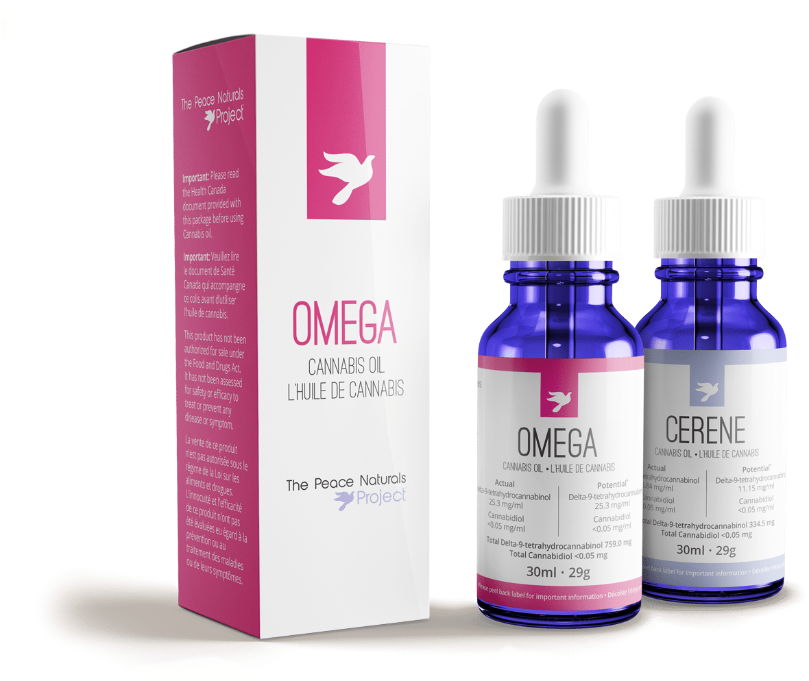 Peace Naturals Cannabis Oil Bottles Omega Cerene - Bay (30 Ml) - Best Quality 100% Pure Essential Oil (1273x1000), Png Download
