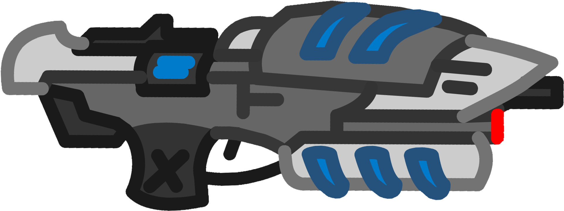 Assault Rifle C-01r - Assault Rifle (2000x900), Png Download