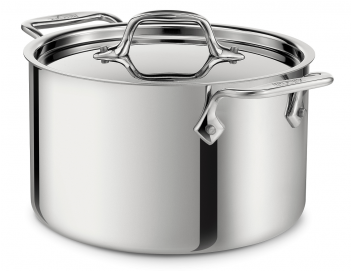 4304 All-clad Casserole Dish 4 Quart Stainless Steel - Stainless Steel Casserole Pot (350x350), Png Download