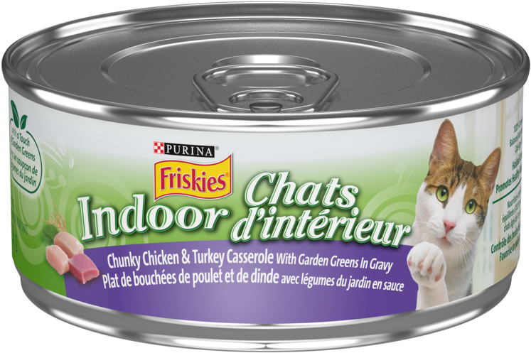 Purina® Friskies® Indoor Chunky Chicken & Turkey Casserole - Purina Friskies Indoor Chunky Chicken & Turkey (780x520), Png Download