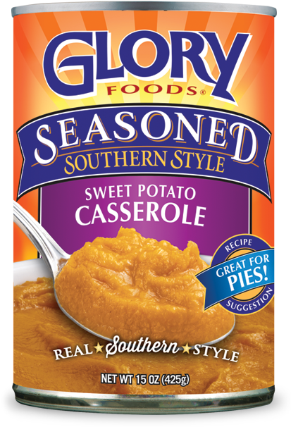 Sweet Potato Casserole - Glory Foods Seasoned Southern Style Butter Beans - (600x700), Png Download