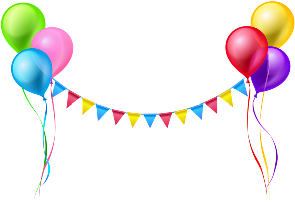 0, - Balon Happy Birthday Png (600x415), Png Download