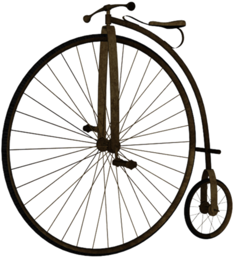 Old Retro Rusty Vintage Bicycle Steampunkfreetoedit - Bike Wheel (1032x1024), Png Download