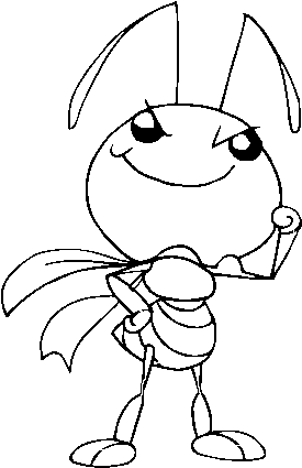 Dibujo De Hormiga Obrera Para Colorear - Imagenes De Una Hormiga Para Dibujar (600x470), Png Download