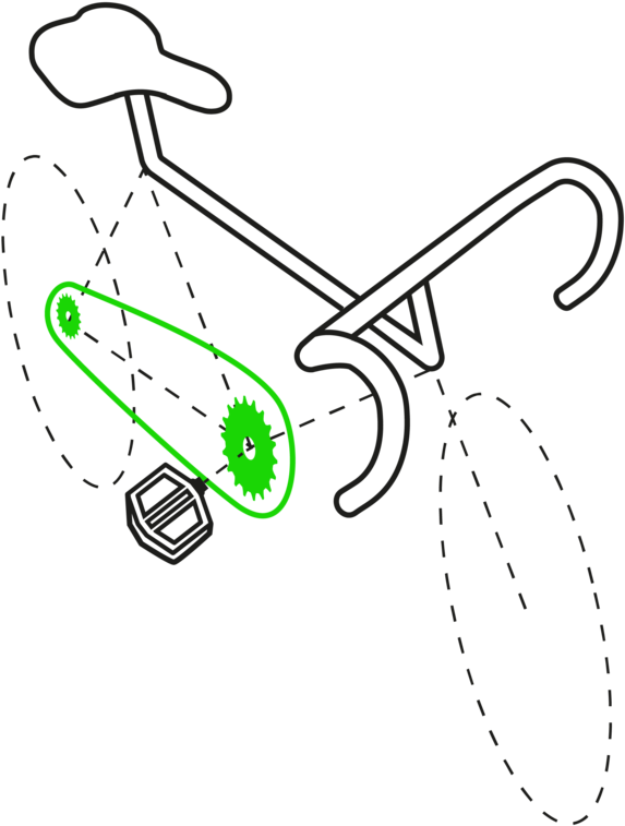 Custom Single Speed Bike Builds - Line Art (1000x1000), Png Download