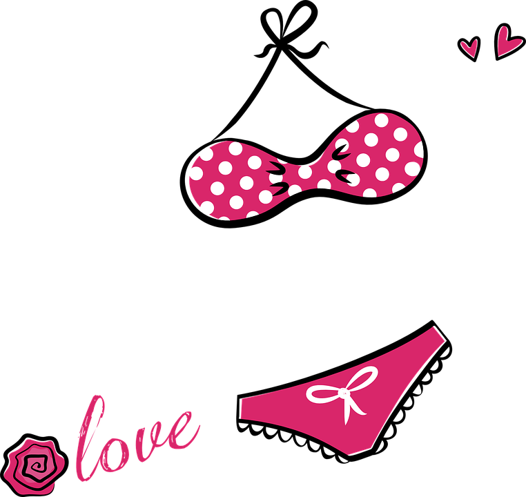 Lencería Para Novia - Funny Set Of Pink Bikini Tote Bag, Natural (762x720), Png Download