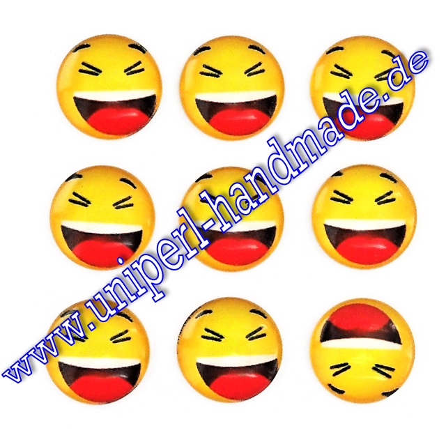 Emoji Cabochon, 14 Mm, Smiling Face Smiling With Open - Smile (940x705), Png Download