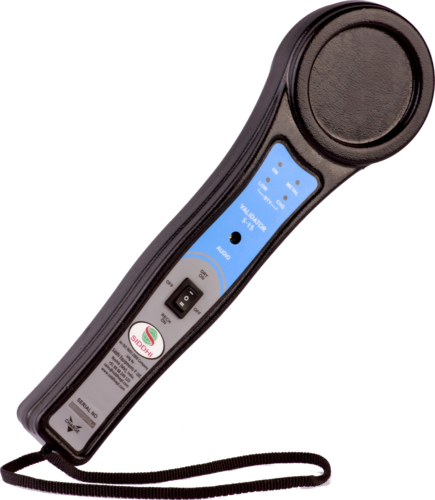Hand Held Metal Detector - Hand Held Metal Detectors (435x500), Png Download
