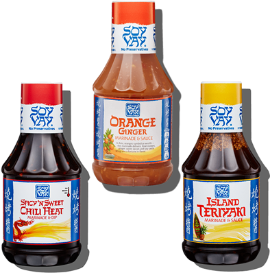 Soy Vay Summer Sundaze Variety Pack - Soy Vay Spicy'n Sweet Chili Heat Marinade & Dip (400x400), Png Download