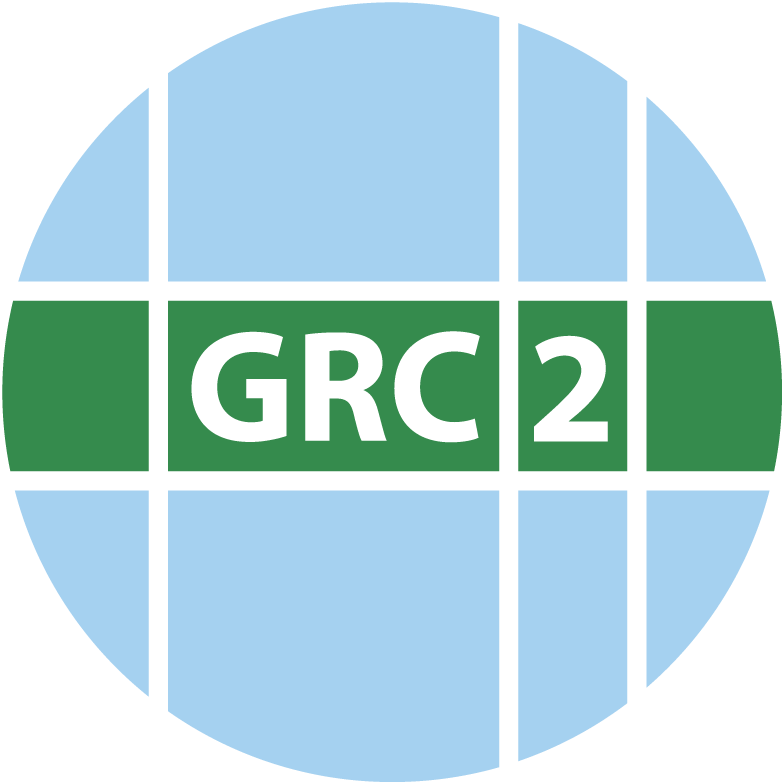 Grc2logo White Circle Background - Circle (850x850), Png Download