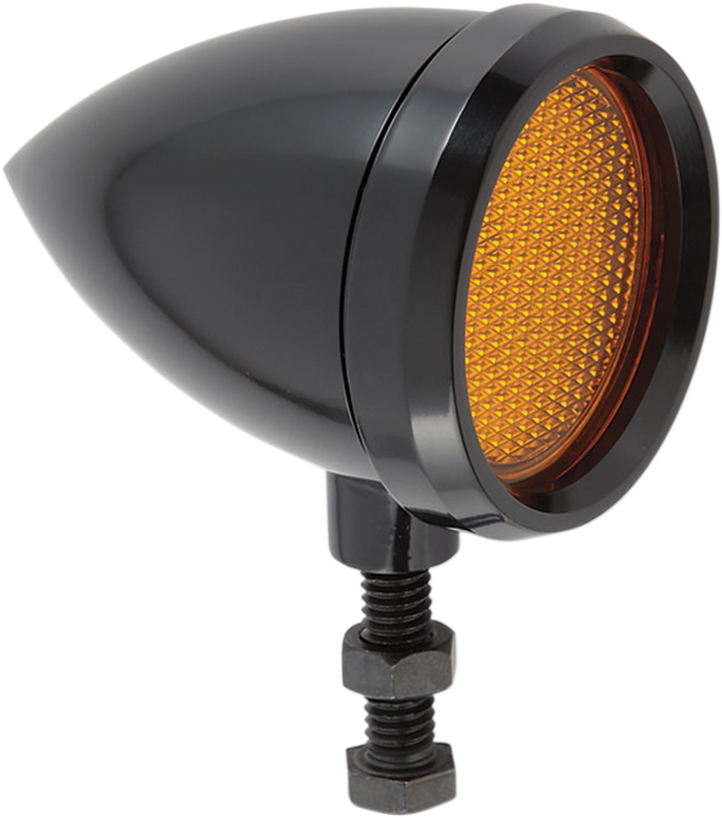 Smooth Style Speeding Bullet Marker Lights - Arlen Ness Black/amber Smooth Speeding Bullet Marker (722x818), Png Download