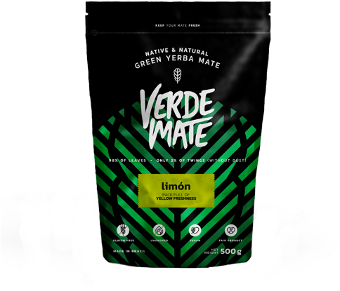 12x Yerba Verde Mate Green Limon 0,5kg - Verde Mate (500x500), Png Download