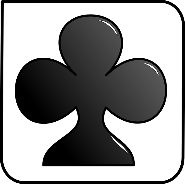 Card, Clubs, Suit - Club In A Card (600x596), Png Download