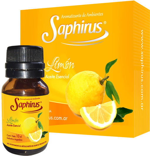 Aceite Esencial Limon - Aceites Esenciales Saphirus (640x640), Png Download