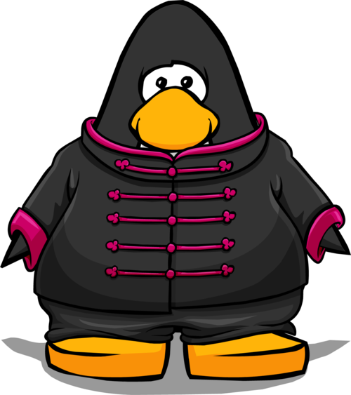 Crimson Sun Suit - Club Penguin Penguin (500x563), Png Download