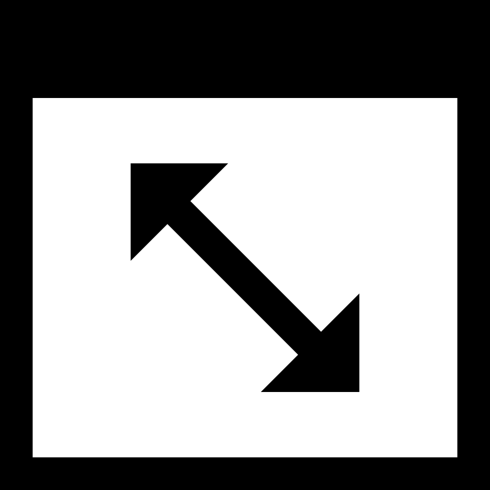 Png File - Window Resize Icon (980x980), Png Download