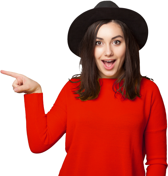 Increase Your Success With The - Women Pointing Finger Png (600x617), Png Download