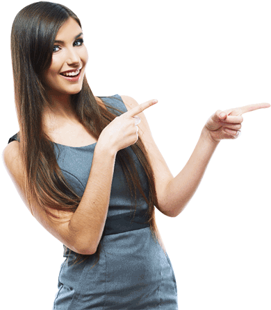 Download Recent Posts - Girl Pointing Png - Full Size PNG Image - PNGkit