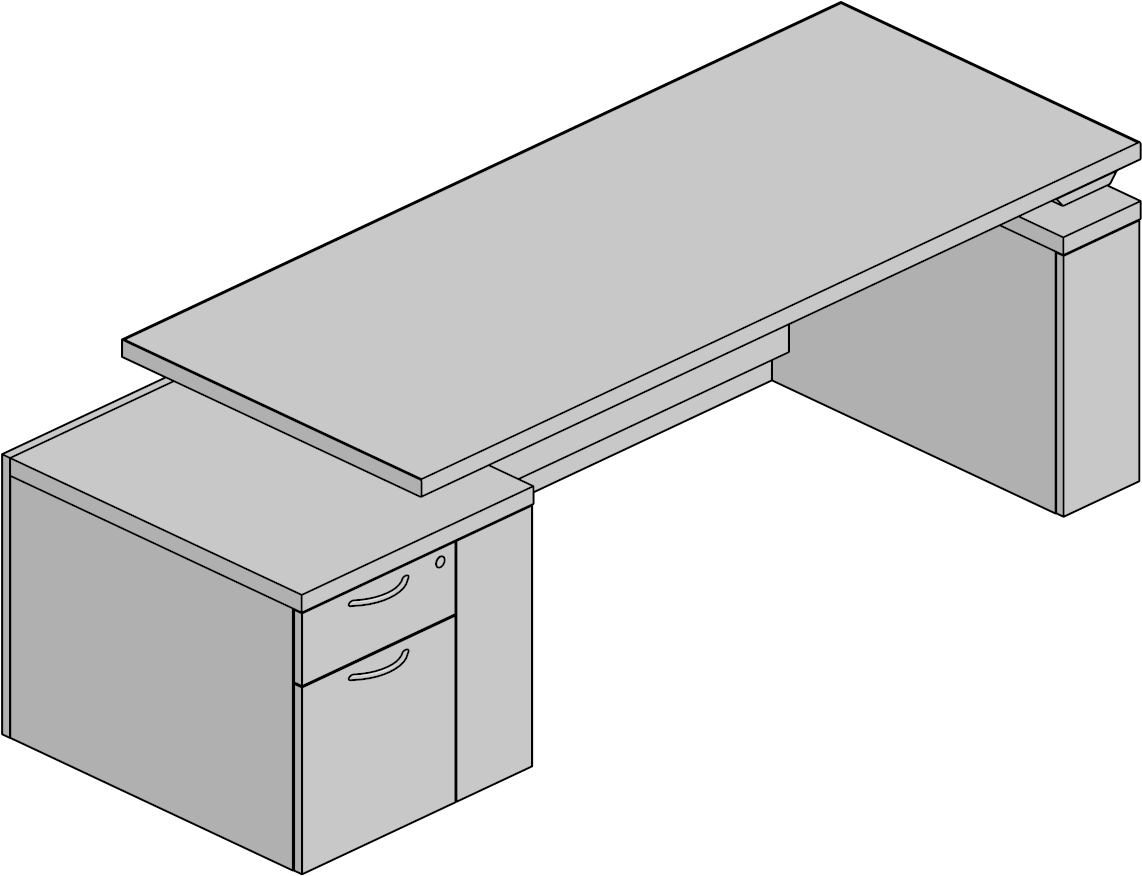 Desk Rect,h Adj,leg Shrd,partial Width - Conference Room Table (1200x1200), Png Download